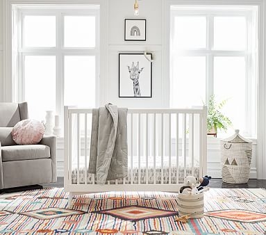west elm x pbk Mid Century Crib, White, In-Home Delivery - Image 3