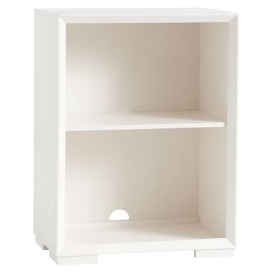 Callum Single 2-Shelf Bookcase, Weathered White/Simply White - Image 4