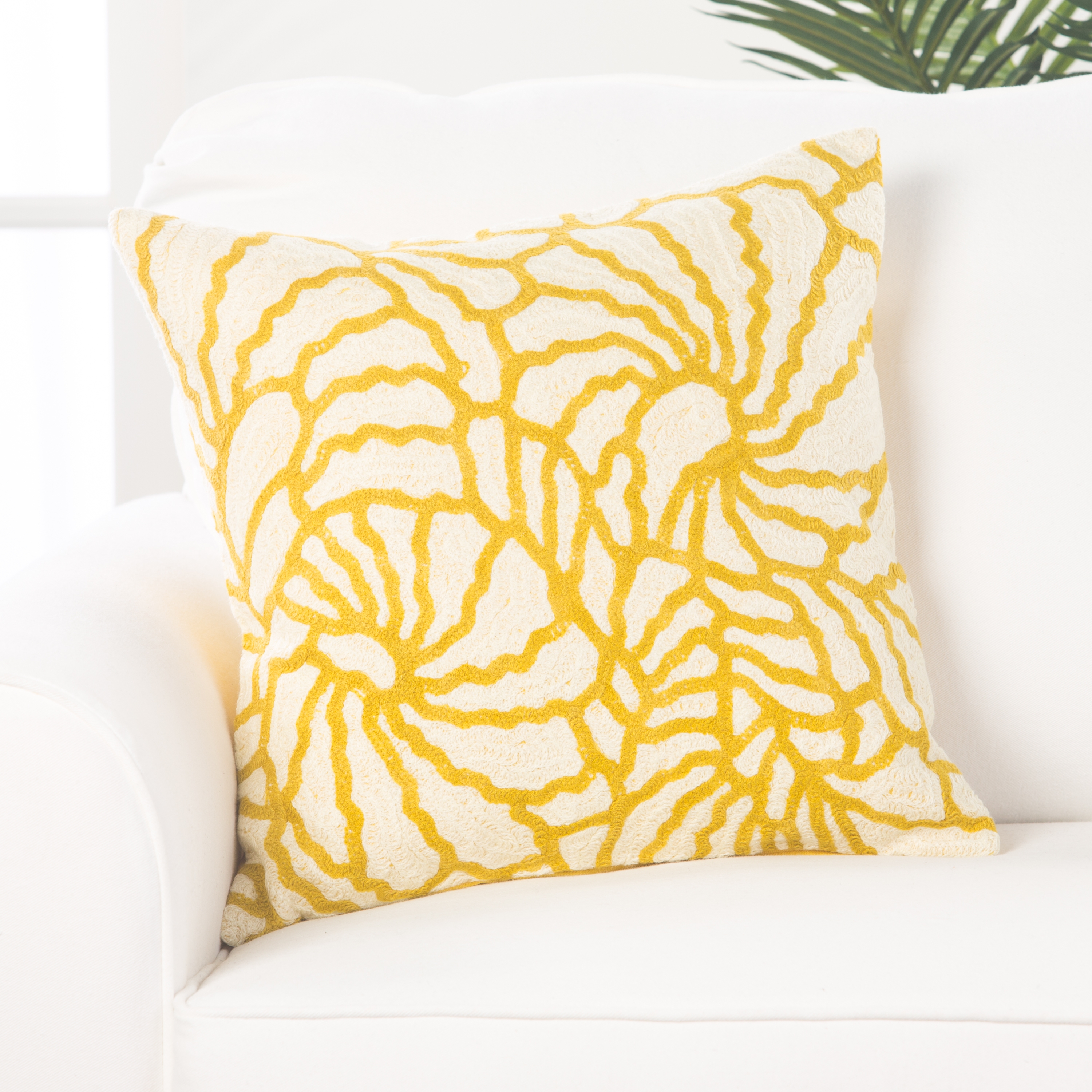 Design (US) Yellow 18"X18" Pillow - Image 3