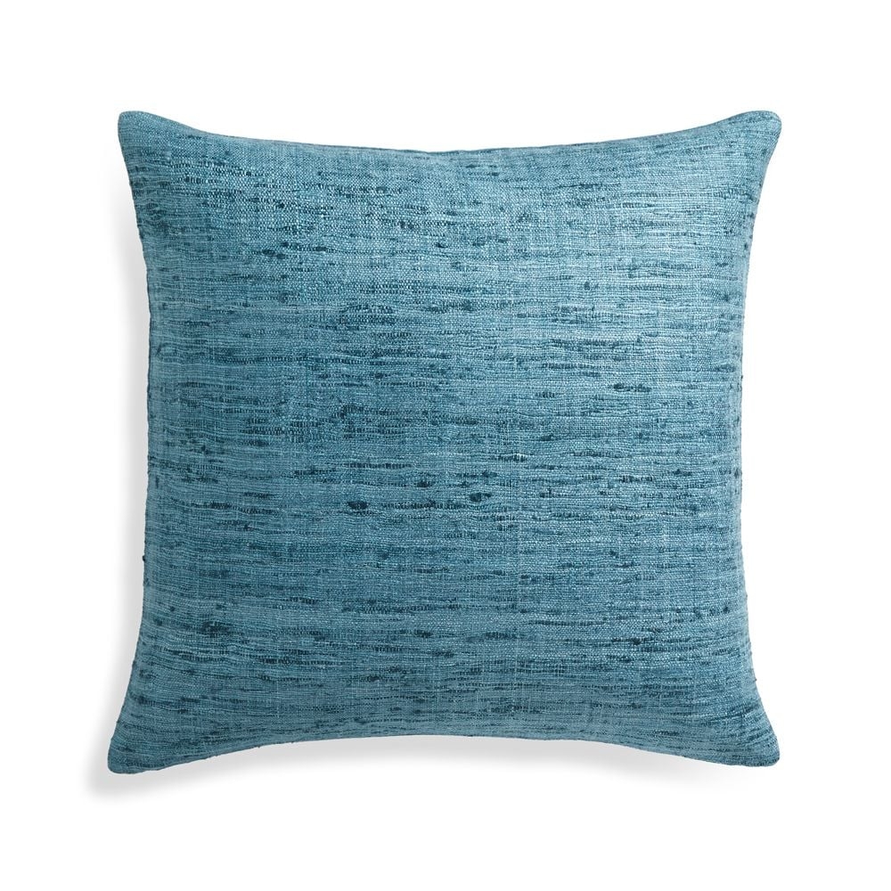 Trevino Teal Pillow Cover 20" Feather-Down Insert - Image 0