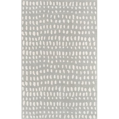 Boho Dots Hand-Tufted Wool Gray Area Rug - Image 0