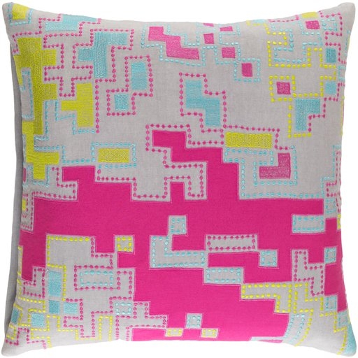Macro Throw Pillow, 18" x 18", with poly insert - Image 1