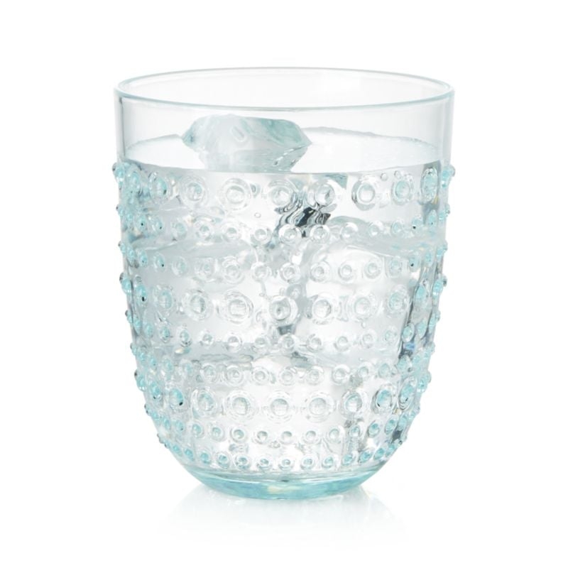 Dottie Aqua Acrylic Drink Glass - Image 1