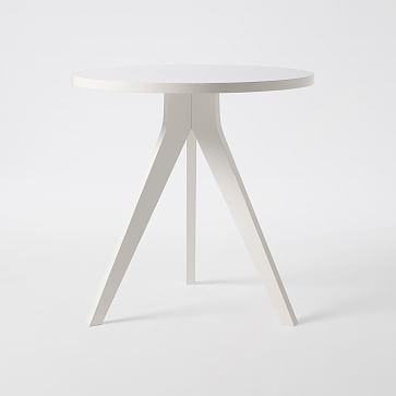 Tripod Table, White Lacquer - Image 0