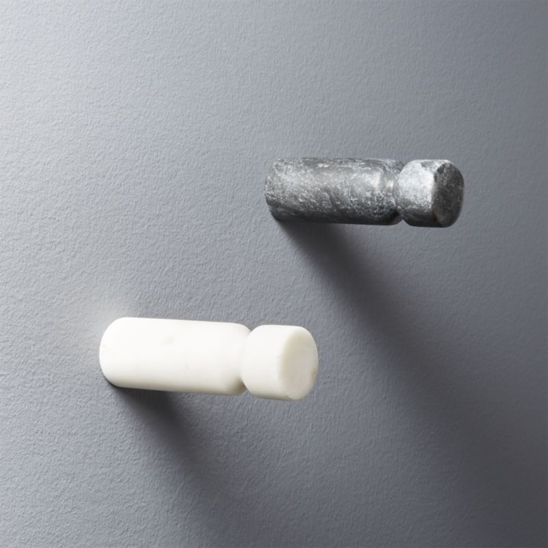 Currency White Marble Wall Hook - Image 3