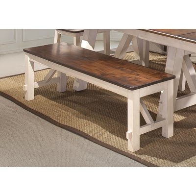 Keturah Farmhouse Solid Wood Bench - Image 0