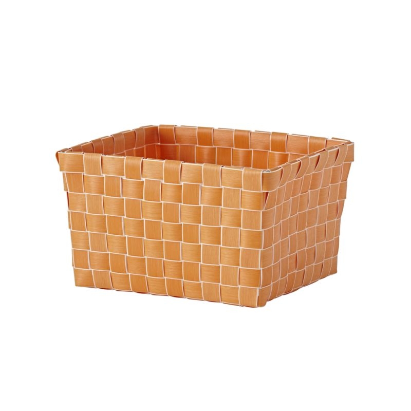 Strapping Woven White Shelf Basket - Image 4