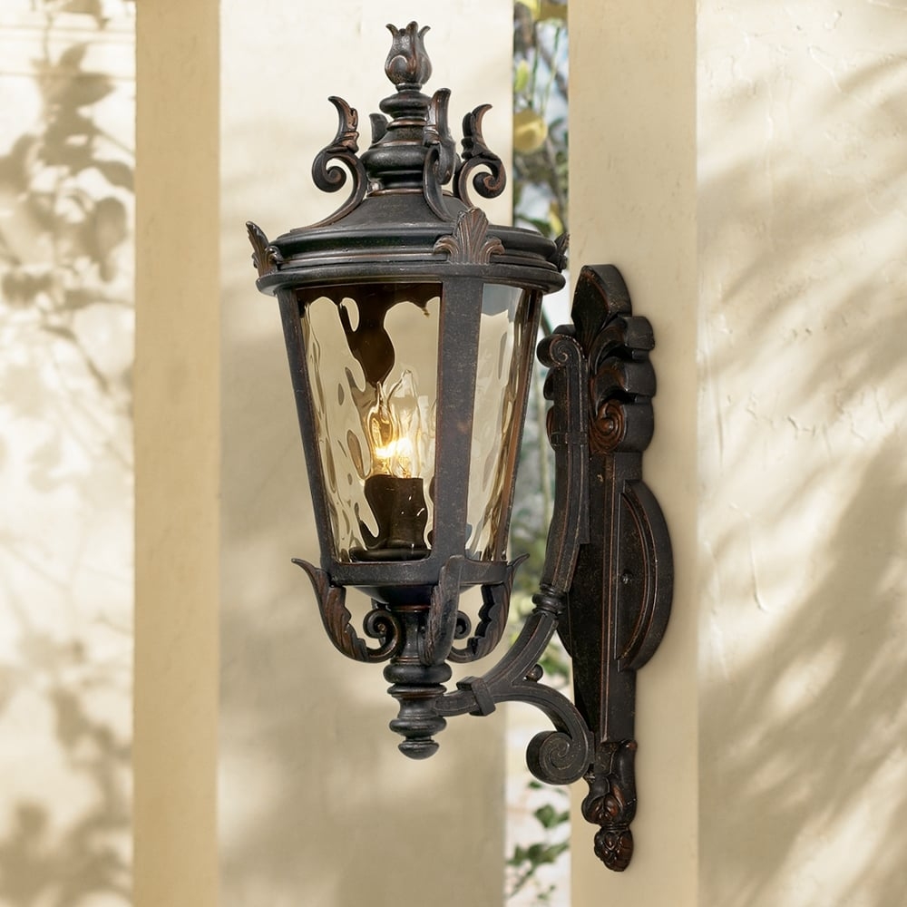 John Timberland Casa Marseille 22" High Bronze Outdoor Wall Light - Image 0