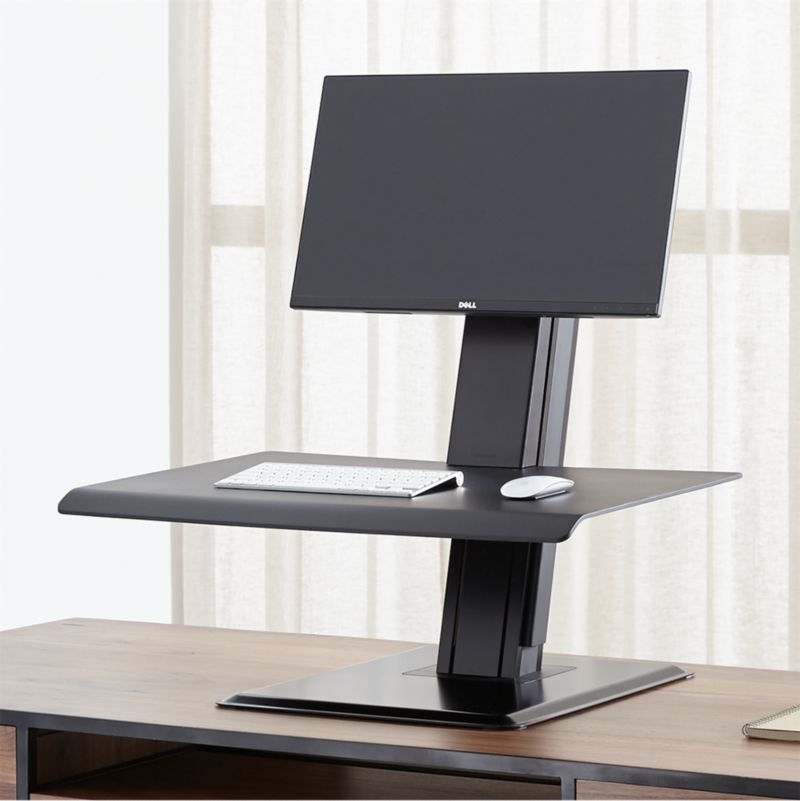 Humanscale ® Black Single Monitor Quickstand Eco Standing Desk Converter - Image 1