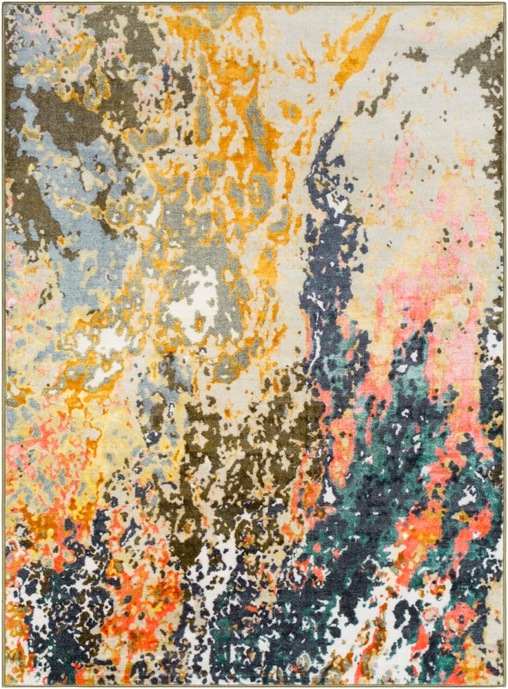 Silk Road Beige Indoor 2' x 2'11" Machine Woven Rug - Image 0