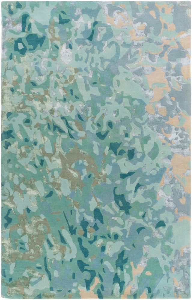 Remarque Green Indoor 2' x 3' Handmade Rug - Image 1