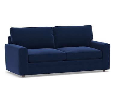 Pearce Square Arm Upholstered Sleeper Sofa, Polyester Wrapped Cushions, Performance Everydayvelvet(TM) Navy - Image 2