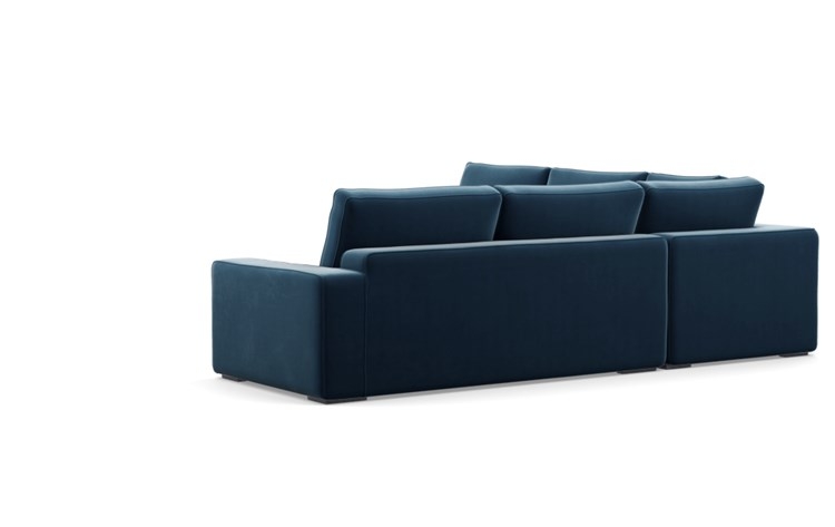 Ainsley Corner Sectional with Sapphire Fabric and Matte Black legs - Image 4