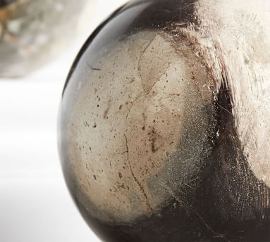 Petrified Wood Spheres, Black, Medium - Image 1