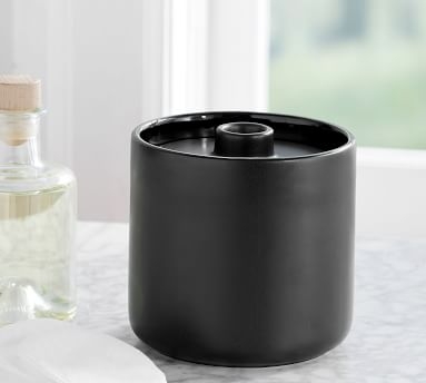 Matte Black Ceramic Soap Dish - Image 5