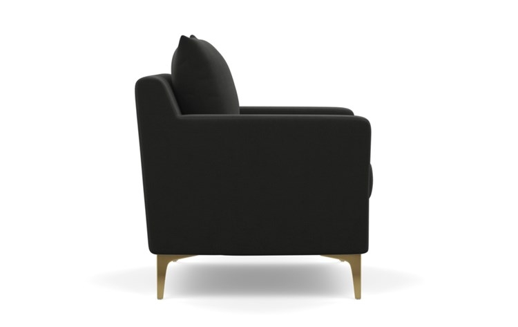 Sloan Petite Chair with Shadow Fabric and Brass Plated legs - Image 2
