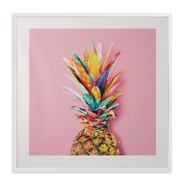 Pineapple Crown Wall Art by Minted(R), 11 x 11, Natural - Image 1