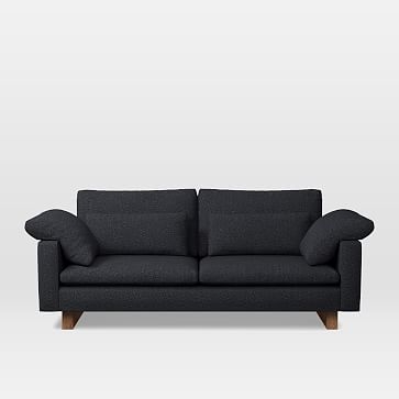 Harmony 82" Sofa (2.5 Seater), Tweed, Asphalt - Image 2