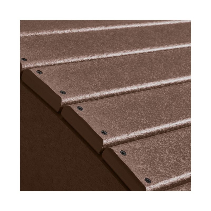 Vista II Mahogany Outdoor Adirondack Chair Ottoman by POLYWOOD® - Image 3