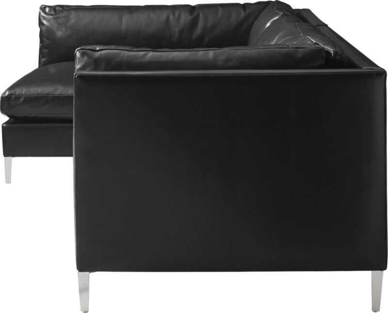 Decker 2-Piece Leather Sectional Sofa Whincherster Dove - Image 3