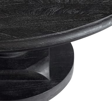 Nolan Round Pedestal Dining Table, Rustic Sable, 60"D - Image 1