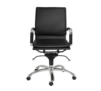 Chalmers Low Back Desk Chair, Black - Image 2