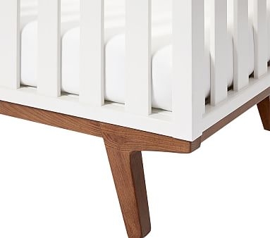 west elm x pbk Modern Crib, White Lacquer, UPS - Image 1