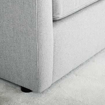 Harris Sectional Set 03: Left Arm Sleeper Sofa, Right Arm Storage Chaise, Poly, Chenille Tweed, Irongate, - Image 4