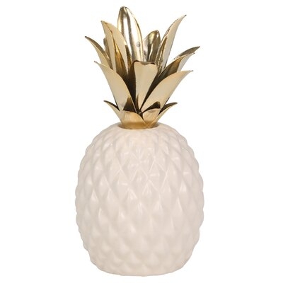 Dorn Ceramic and Metal Pineapple - Image 0