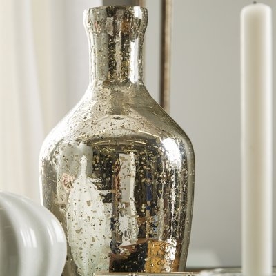 Silver Tone Vase - Image 2