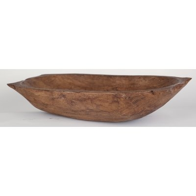 Glenfield Deep Wooden Dough with Handles Decorative Bowl - Image 0