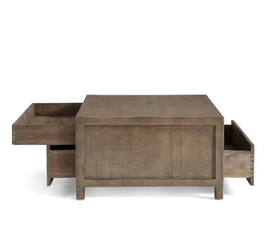 Architects Reclaimed Wood Coffee Table, Astorian Gray - Image 3