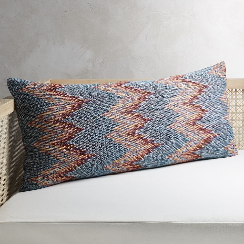 36"x16" Senica Multicolored Pillow with Down-Alternative Insert - Image 0