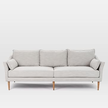 Antwerp 89" Sofa, Poly, Chenille Tweed, Frost Gray, Almond - Image 3