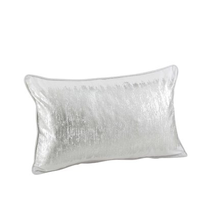 Garlan Metallic Banded Cotton Lumbar Pillow - Image 0