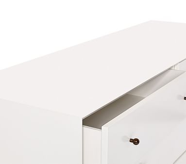 west elm x pbk Mid-Century Extra Wide Dresser, White, In-Home Delivery - Image 5