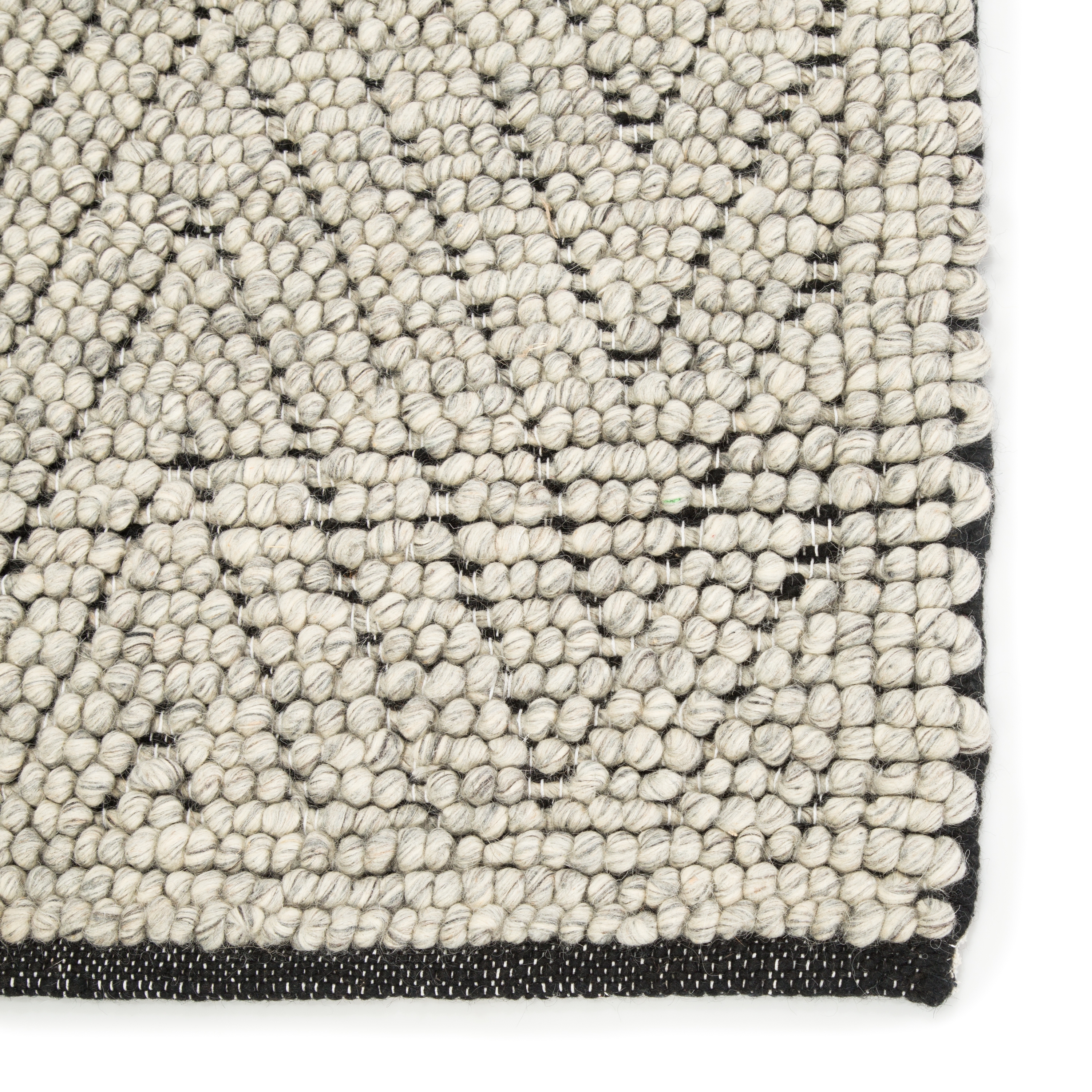 Kohinoor Handmade Geometric Gray/ Cream Area Rug (8' X 10') - Image 3
