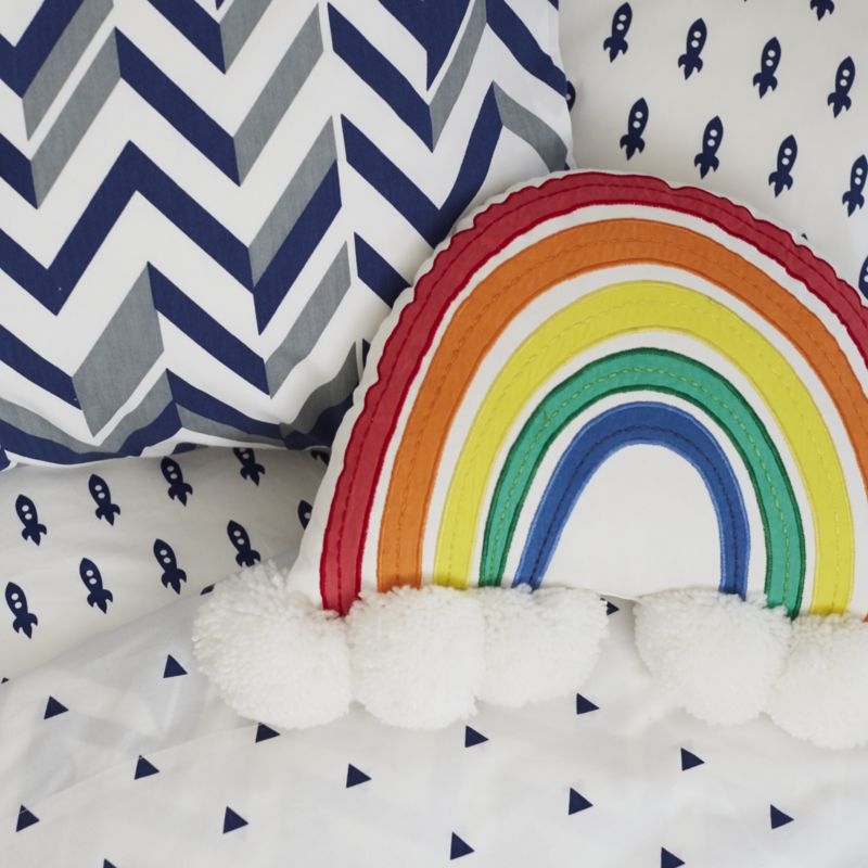 Rainbow Throw Pillow - Image 1