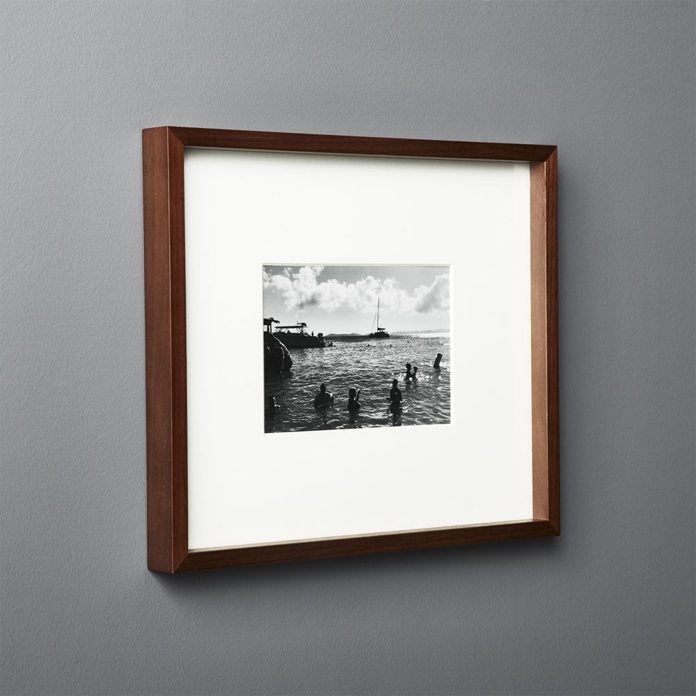 Gallery Walnut Frame with White Mat 5x7 - Image 0