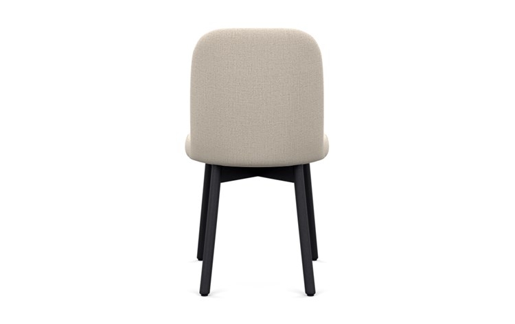 Dylan Dining Chair with Natural Fabric and Matte Black legs - Image 3