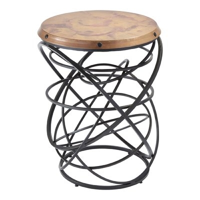 Rustic Top Ring End Table - Image 0