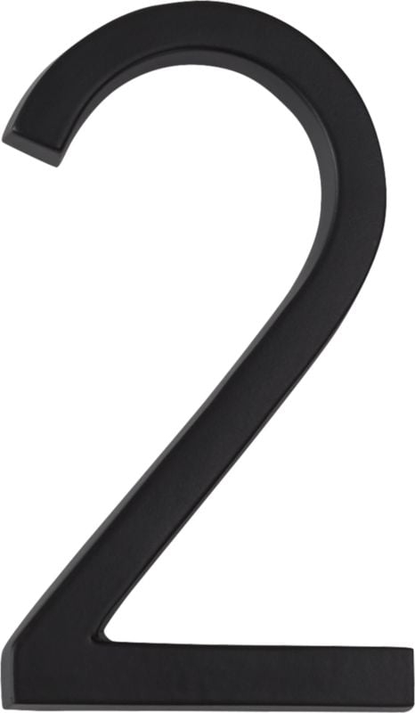 Aurele 4" Matte Black House Number 4 - Image 3