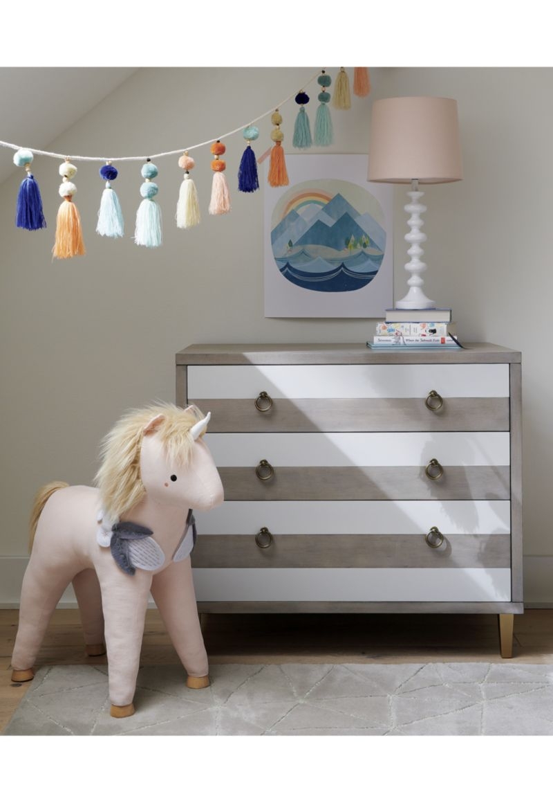 Plush Unicorn Ride On Toy - Image 6