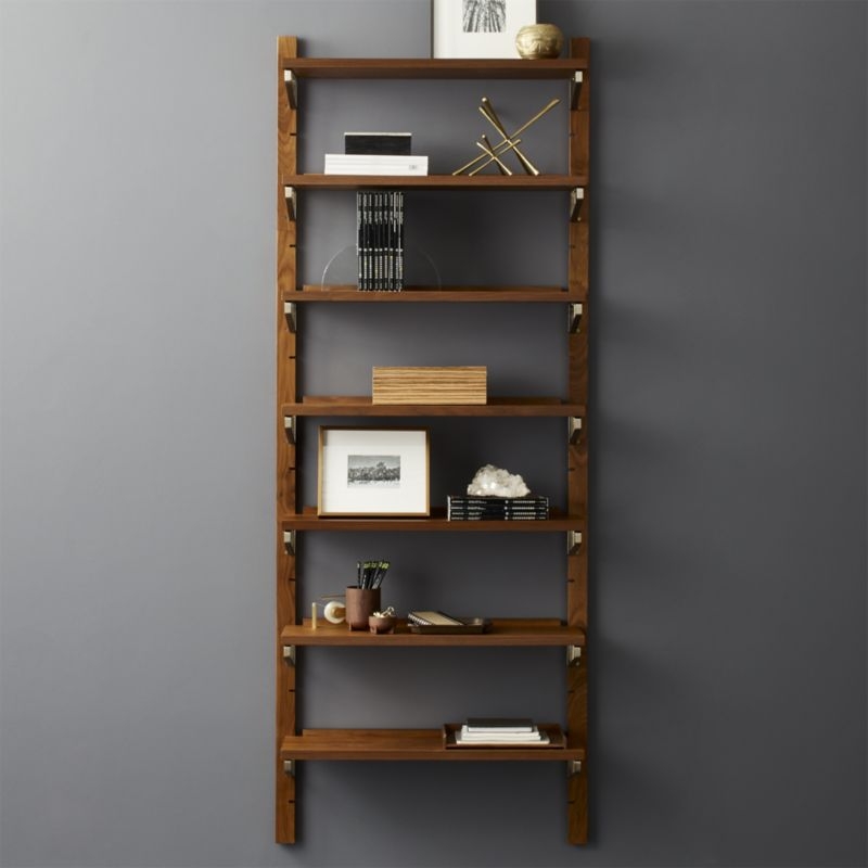 Walnut Modular Single Shelf 88" - Image 2