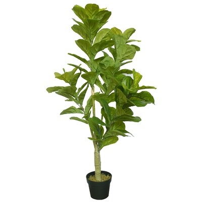 Real Touch Silk Fiddle Leaf Fig Tree in Pot - Image 0