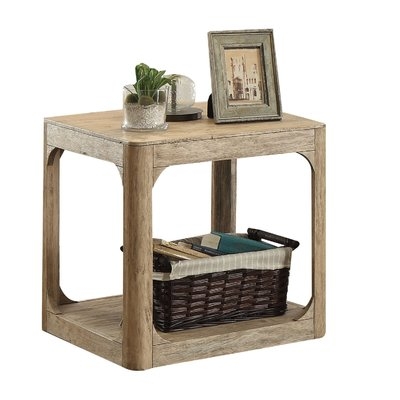 Ridley Lower Shelf Wooden End Table - Image 0