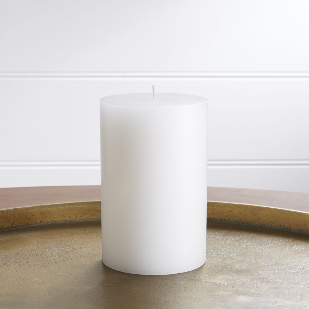 4"x6" White Pillar Candle - Image 0