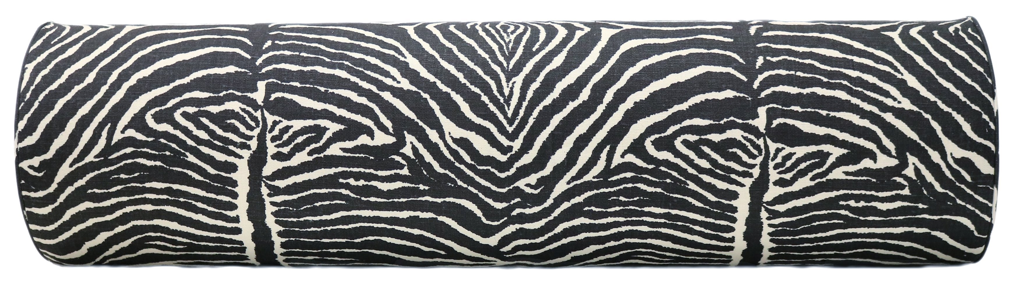 THE BOLSTER :: LE ZEBRE // BLACK | BRUNSCHWIG & FILS - Sample 4" X 4" - Image 1