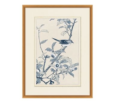Birds In Blue Framed Paper Print, #1 - Image 1
