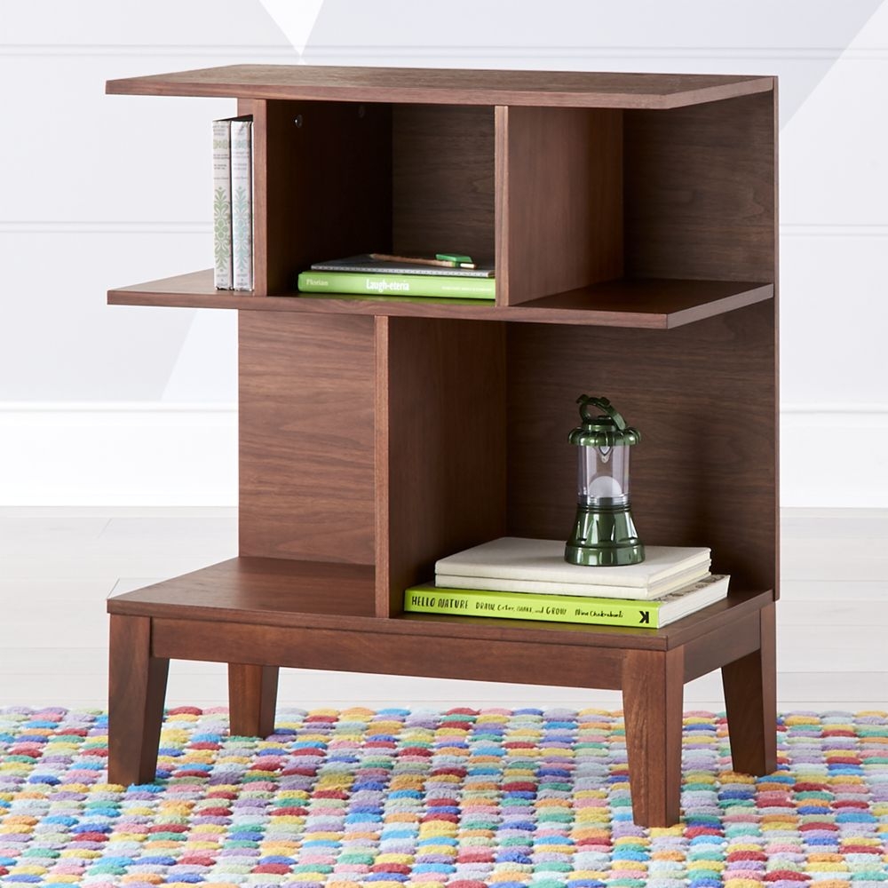 Sprout Geometric Small Walnut Bookcase - Image 0